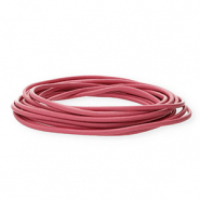 leather round 3mm Pink