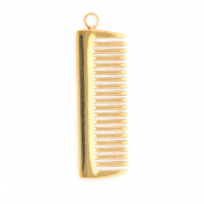 Stainless steel charms comb Gold