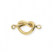 Stainless steel findings connector knot Gold