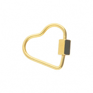 Stainless steel findings clasp heart Stainless steel findings clasp heart Gold
