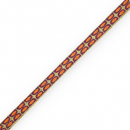 BY31® Ribbon text stars Dark Purple-Gold-Orange