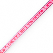 BY31® Ribbon text "sweet but twisted" Pink-Red-White-Purple