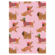 BY31&reg; Jewellery cards dachshund Light pink-Multicolour