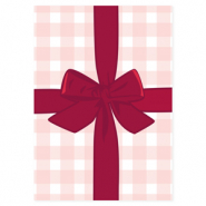 BY31&reg; Jewellery cards bow Red-Light Peach-White