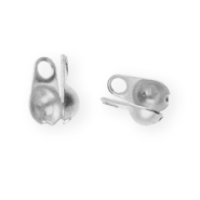 Stainless steel findings calottes 2mm Silver