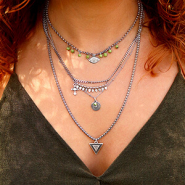 Inspirational Sets Trending in 2018: Layered necklaces!