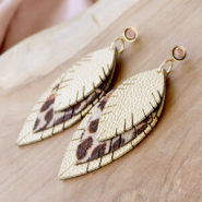 Inspirational Sets Create earrings/keychains with faux leather pendants