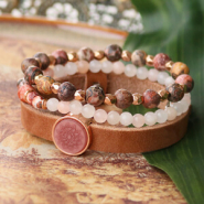 Inspirational Sets Inspiration: how to make beautiful bracelets with our natural stone beads