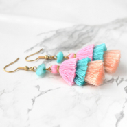 Inspirational Sets Earrings for summer with 3-layer tassels! 