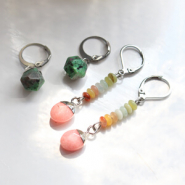 Inspirational Sets How to make the most beautiful earrings with the unique natural stone charms