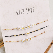 Inspirational Sets Trend alert: Miyuki bracelets with letter beads