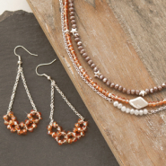 Inspirational Sets Inspiration: how to create necklaces and earrings with top facet beads