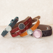 Inspirational Sets Get inspired! Cuoio bracelets and keychains in winter colours