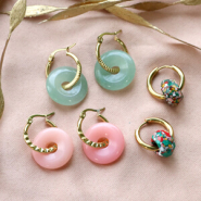 Inspirational Sets You can make these stunning earrings with natural stone disc charms 