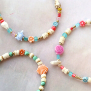 Inspirational Sets Make cheerful bracelets with the sea life and flower acrylic beads 