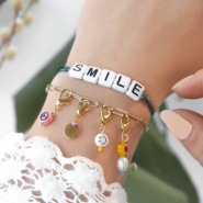 Inspirational Sets Designing fashionable charms with acrylic beads and rainbow headpins 