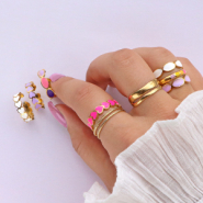 Inspirational Sets This is how you combine these magnificent stainless steel rings with enamel 