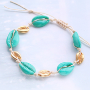 Handmade jewellery: How to make a bracelet with cowrie shells? ♡ DIY