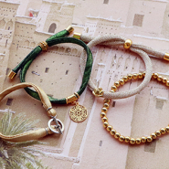 Inspirational Sets Designing trendy bracelets with elastic Ibiza ribbon