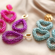 Inspirational Sets Earrings inspiration with top facet charms