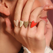 NEW Shop now! Stainless steel rings with heart