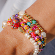 Inspirational Sets Create cheerful bracelets with ceramic beads