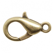 DQ European metal lobster clasp 23mm Antique Bronze (nickel free)