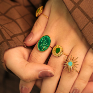 NEW Wow! Gorgeous stainless steel rings with enamel 