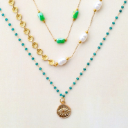 Inspirational Sets Design necklaces and earrings with stainless steel findings with colours