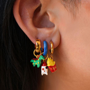 NEW Wow! Metal charms with enamel