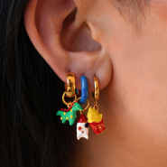 Inspirational Sets Stylish jewellery with metal charms with enamel