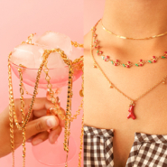 Inspirational Sets Create summer necklaces with stainless steel findings belcher chain