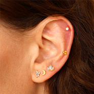 NEW BRAND NEW! Stainless steel ear piercings