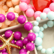 NEW Trendy round acrylic beads