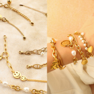 Inspirational Sets Endless combinations with our ready-made stainless steel bracelets