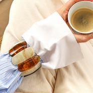 Inspirational Sets Combine resin and metal bracelets for a bold collection