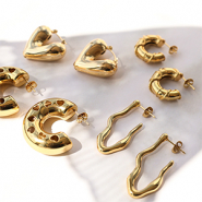 NEW Stainless steel earrings ready-to-wear