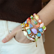 NEW Hand-painted ceramic beads 