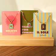NEW Handmade embroidered charms & jewellery cards 