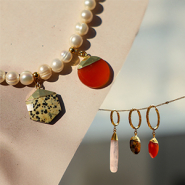 NEW Beautiful natural stone charms from India 