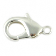 DQ metal lobster clasp 22mm Silver