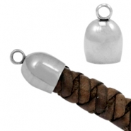 Stainless steel end cap Ø6mm Silver