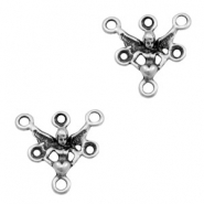 TQ metal charms connector angel Antique silver