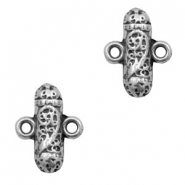 TQ metal charms Boho totum connector Antique silver