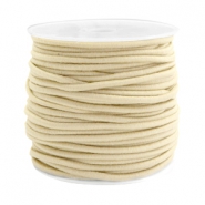 Coloured elastic cord 2.5mm Beige Gold