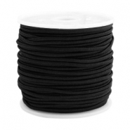 Coloured elastic cord 1.5mm Black 