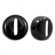 Acrylic letter beads letter I Black