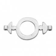 Charms TQ metal connector ring 30mm Antique Silver