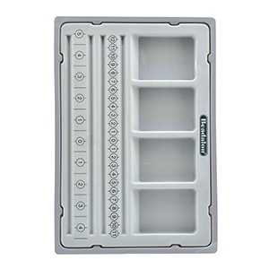 Bead / Bracelet Board with Cover Grey