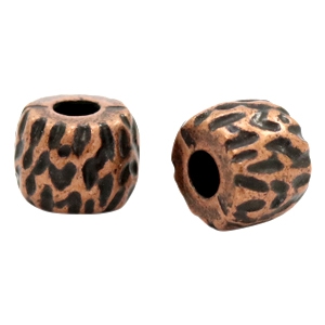Beads TQ metal deco Copper (Nickel Free)